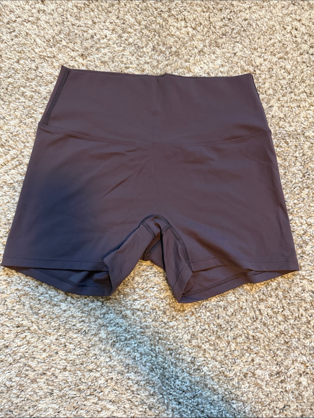 Women's Deep Plum High-Waist Bike Shorts
